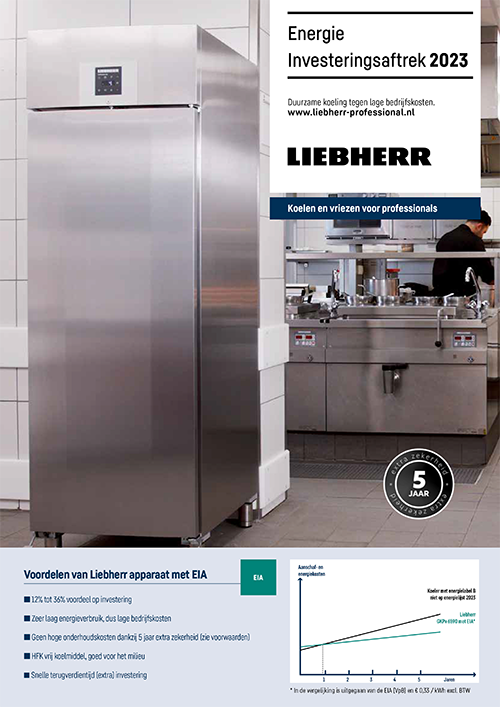 Professionele brochure energie investerings aftrek gastronomie 2023 Liebherr